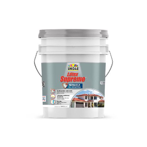 Pintura Látex Supremo Mate Blanco 1cn | Unidas en Promart