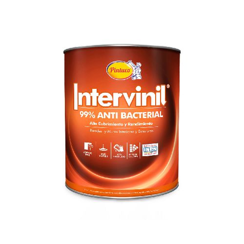 Pintura Látex Intervinil Blanco Hueso Mate 1 Litro Pintuco - Calidez en Pequeñas Dosis en Promart