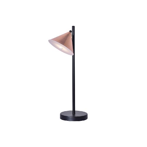 Lámpara de escritorio LED 6W - Negro con Campana de Cobre | Home Delight en Promart