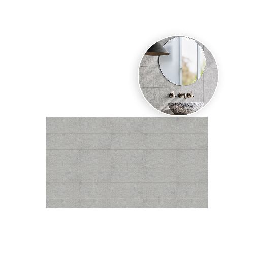 Porcelanato Textil Linen Silver 20x60cm 1.54m2 | Graiman en Promart