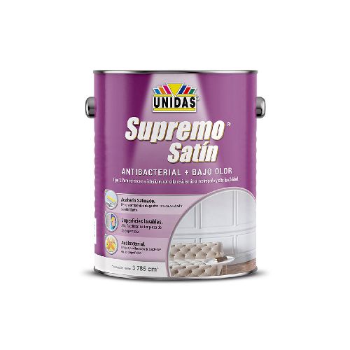 Pintura Látex Supremo Satín Blanco Hueso 1gl | Unidas en Promart