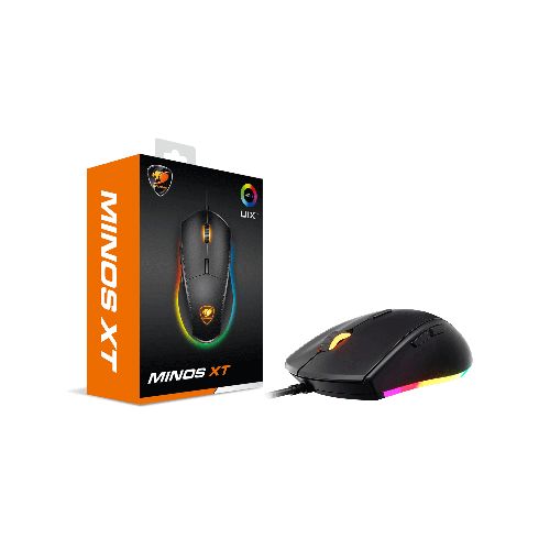 MOUSE COUGAR MINOS XT – OPTICO – 4000 DPI – RETROILUMINADO – BLACK (3MMXTWOB.0001)