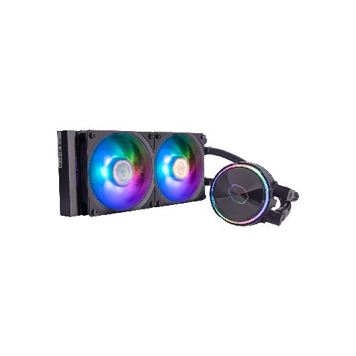 WATER COOLER COOLER MASTER MASTERLIQUID PL240 FLUX AM4 – RGB – LGA115X/1700 – 120MM – WITH CONTROLLER (MLY-D24M-A23PZ-R1)