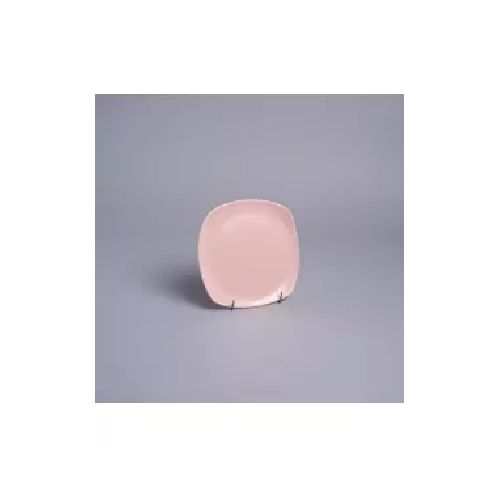 PLATO POSTRE SEMIC ROSA MATE 18CM  