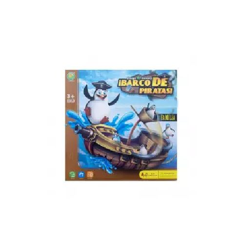 JUEGO DE MESA PINGÜINOS BARCO PIRATA  