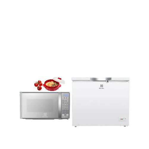 Combo: Congelador 251Litros EFCC25A6HUW + Horno Microondas 20L Plata EMDO20S3GSEUG - Electrolux Ecuador