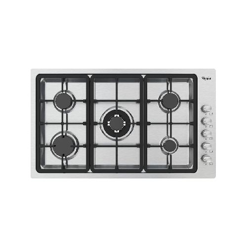 Cocina Encima a gas 86cm - Acero inoxidable - Whirlpool Ecuador | Lavadoras, secadoras, refrigeradoras y más