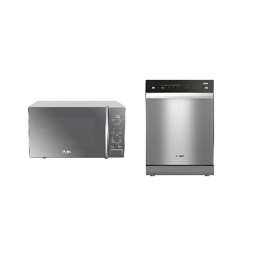 Combo Lavavajillas Whirlpool 14 servicios y Microondas 20lt silver | Whirlpool Ecuador - Whirlpool Ecuador | Lavadoras, secadoras, refrigeradoras y más