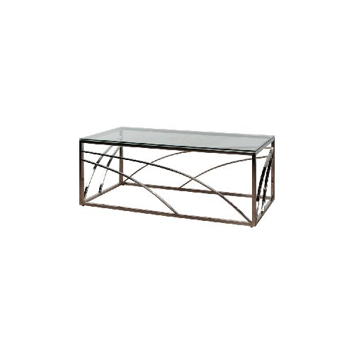 Mesa De Centro Alfa Baja  | Cromado - El Bosque Muebles - El Bosque Muebles - Diseño | Precio | Garantía - Tienda en línea