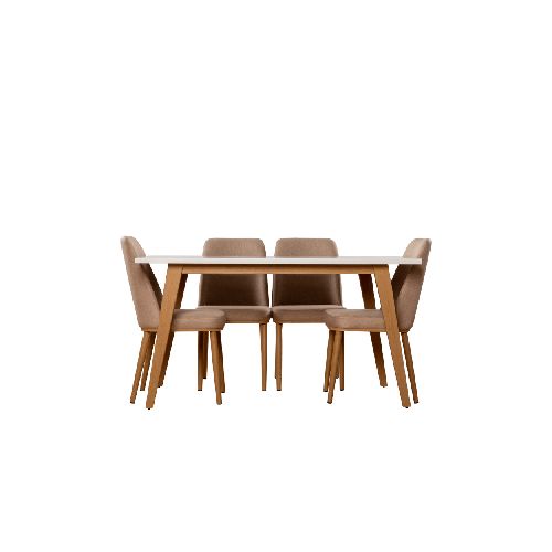 Juego de Comedor Natalia | Beige- El Bosque Muebles - El Bosque Muebles - Diseño | Precio | Garantía - Tienda en línea