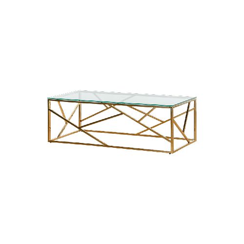 Mesa De Centro Novo Baja | Dorado - El Bosque Muebles - El Bosque Muebles - Diseño | Precio | Garantía - Tienda en línea