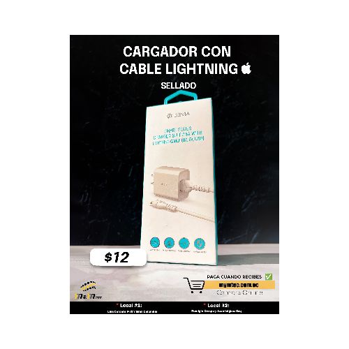 Cargador con cable Lightning  