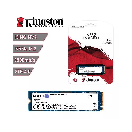 Disco sólido SSD M.2 NVMe Kingston NV2 2Tb Gen4 3500Mb/s | Quito Ecuador