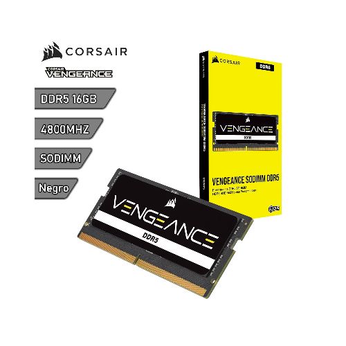 Memoria RAM DDR5 Corsair Vengeance 16Gb 4800 Mhz SODIMM (Laptop) | Quito Ecuador