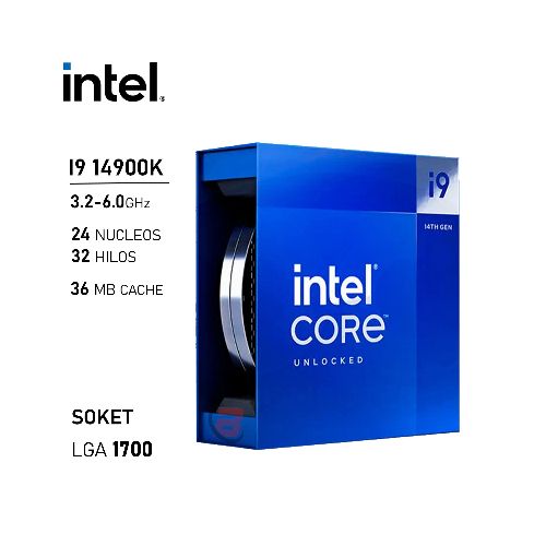 Procesador Intel Core i9 14900K 3.2GHz 24 Núcleos 32 Hilos LGA1700 14va | Quito Ecuador