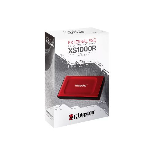 Disco duro SSD externo 1Tb Kingston XS1000R USB 3.2 Rojo | Quito Ecuador