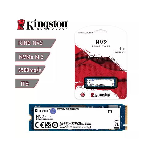 Disco sólido SSD M.2 NVMe Kingston NV2 1Tb Gen4 3500Mb/s | Quito Ecuador