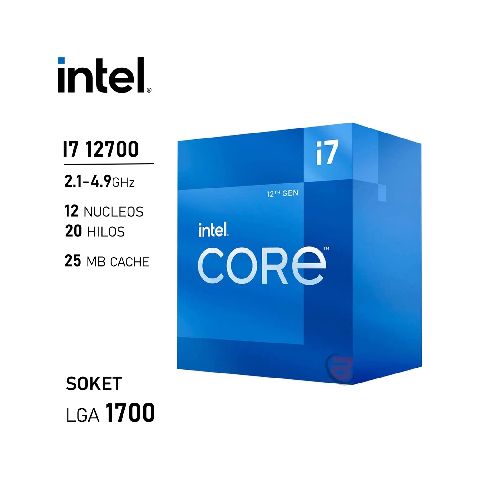 Procesador Intel Core i7 12700 2.1GHz LGA1700 12va | Quito Ecuador