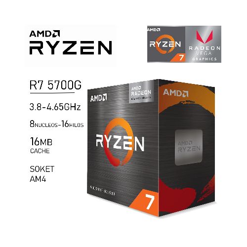 Procesador AMD Ryzen 7 5700G 3.8GHz AM4 | Quito Ecuador