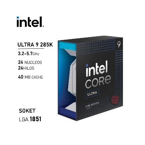 Procesador Intel Core Ultra 9 285K 3.2/5.7GHz 20 Nucleos LGA1851 | Quito Ecuador