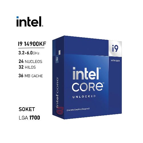 Procesador Intel Core i9 14900KF 3.2GHz 24 Núcleos 32 Hilos LGA1700 14va | Quito Ecuador