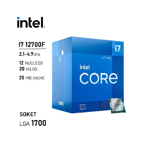 Procesador Intel Core i7 12700F 3.70GHz LGA1700 12va | Quito Ecuador