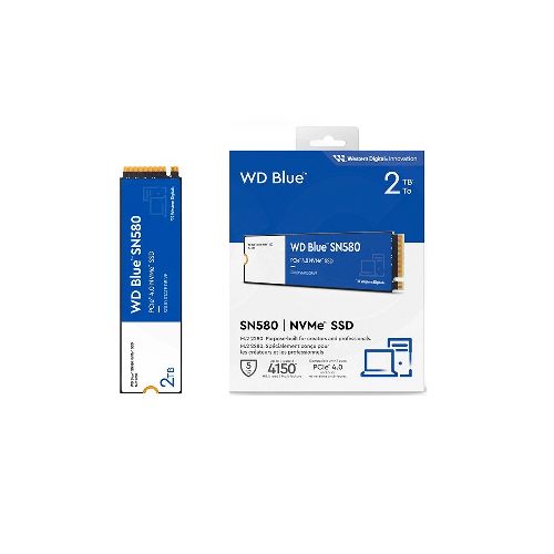 Disco sólido SSD M.2 NVMe Western Digital Blue SN580 2Tb Gen4x4 4150Mb | Quito Ecuador