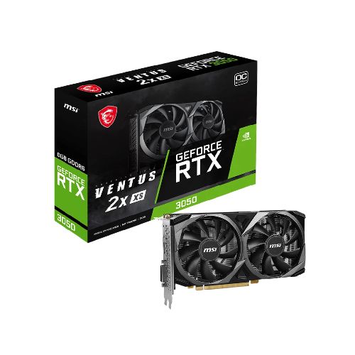 Tarjeta de Video RTX 3050 MSI Ventus 2X XS 8Gb GDDR6 OC | Quito Ecuador