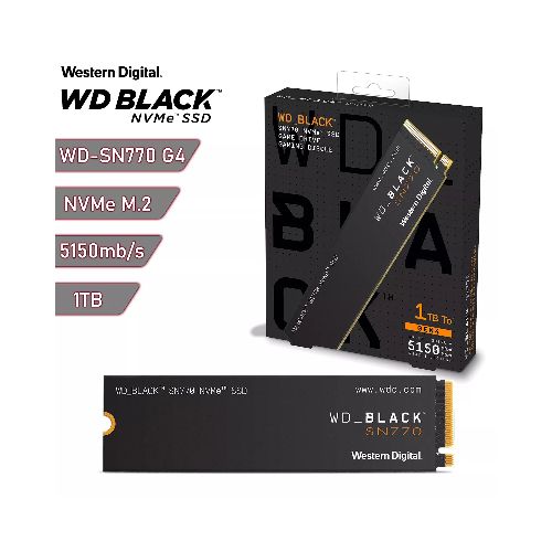 Disco sólido SSD M.2 NVMe Western Digital Black SN770 1Tb | Quito Ecuador