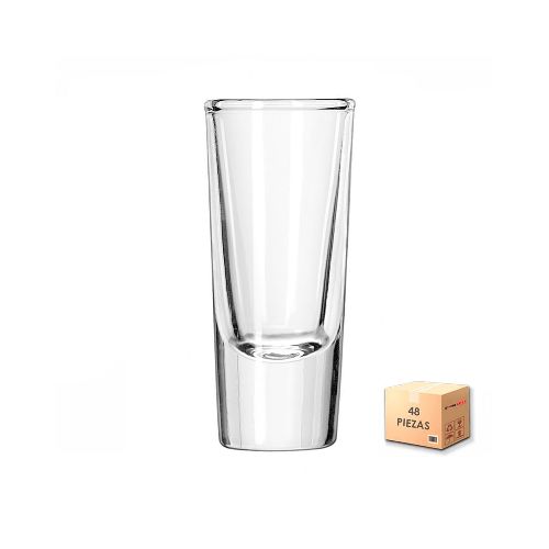 Vaso Tequilero 1.5oz Vicrila Alto Caja con 48 piezas  