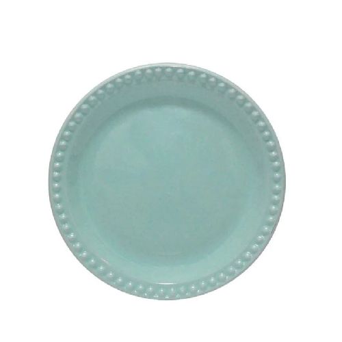 Plato Pastel 19 cm Emboss Mauve Baby Turquoise  Cns Caja 24 piezas  