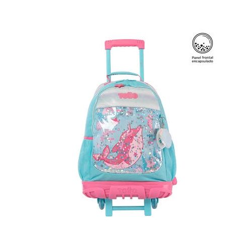 Mochila Con Ruedas Infantil Para Niña Blanda Totto 31.35 Lt. Azul Ruedas Infantil Pink Ocean L | Artefacta Ecuador