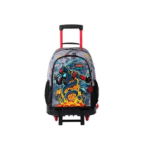 Mochila Con Ruedas Infantil Para Niño Blanda Totto 31.49 Lt. Raiyu Gray| Artefacta Ecuador