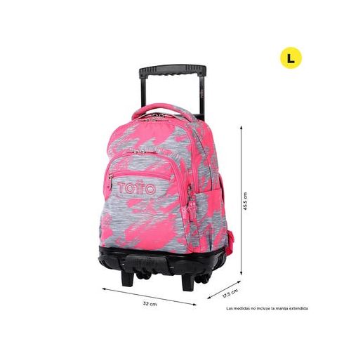 Mochila Con Ruedas Para Mujer Blanda Totto 25.48 Lt. Dina Estampado Pc Renglon| Artefacta Ecuador