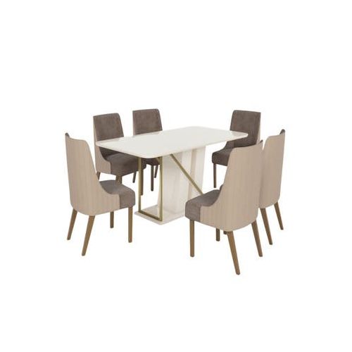 Juego De Comedor Commodity Rectangular 6 Sillas Andy Sc97| Artefacta Ecuador