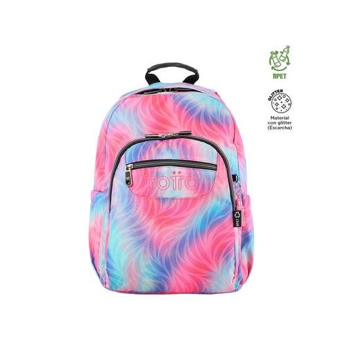 Mochila Para Mujer Blanda Totto 20.33 Lt. Fritz Estampado Pc Acuarela| Artefacta Ecuador