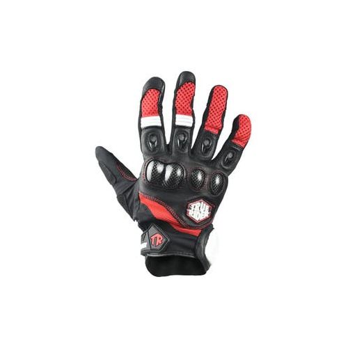 Guantes True Rider Yk-07M Mediano Negro Y Rojo| Artefacta Ecuador