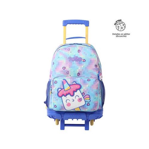 Mochila Con Ruedas Infantil Para Niño Blanda Totto 20.91 Lt. Netic - Estampado Ruedas Infantil Cohety M| Artefacta Ecuador