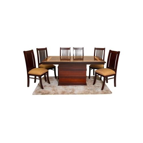 Juego De Comedor Acurio Madera Beige 8 Piezas Violín | Artefacta Ecuador