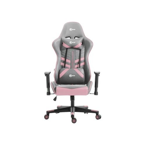 Silla Gamer Radioshack Mid1 Acero Reforzado Gris Y Rosado| Artefacta Ecuador