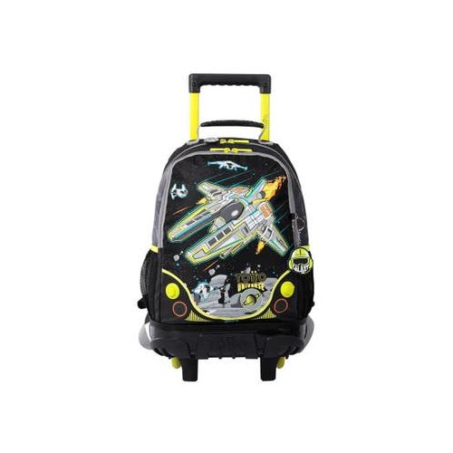 Mochila Con Ruedas Infantil Para Niño Blanda Totto 20.81 Lt. Negro Ruedas Infantil Spaceship M| Artefacta Ecuador