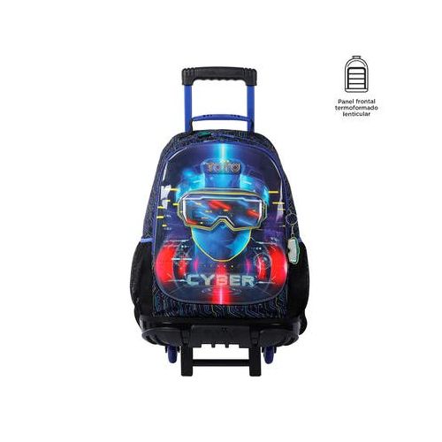 Mochila Con Ruedas Infantil Para Niño Blanda Totto 31.96 Lt. Mettaverse - Estampado Ruedas Infantil Mettaverse L| Artefacta Ecuador