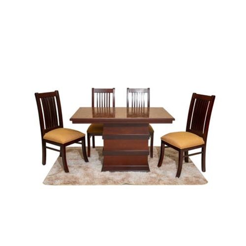 Juego De Comedor Acurio Madera Beige 6 Piezas Violín | Artefacta Ecuador