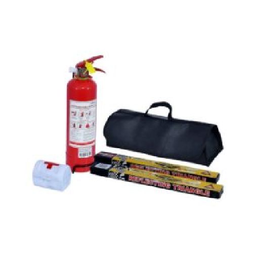 Kit extintor de seguridad Century botiquin triangulos estuche color rojo