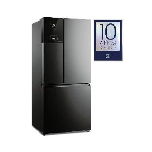 Refrigeradora Electrolux IM8B 587 litros french door inteligencia artificial color negro