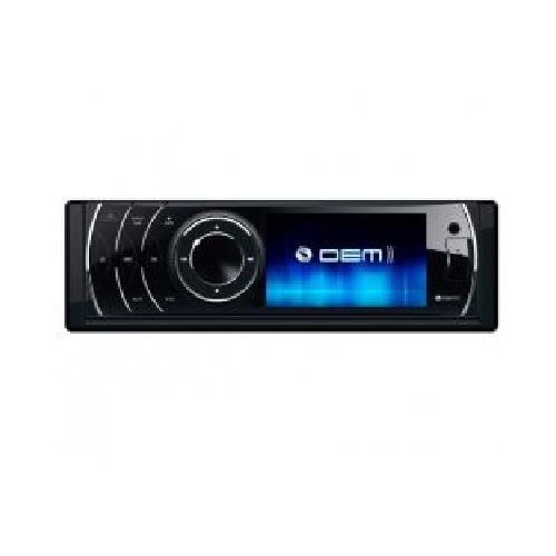 Radio para auto Oem OEM HDVD BT pantalla 3" am/fm bluetooth cd dvd mp3 mp4 usb aux sd color negro