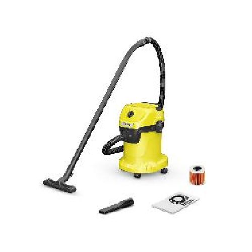 Aspiradora Karcher WD3 17 lt 1000 w polvo y agua color amarillo