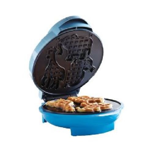 Waflera Brentwood TS-253 3 waffles forma animales color azul