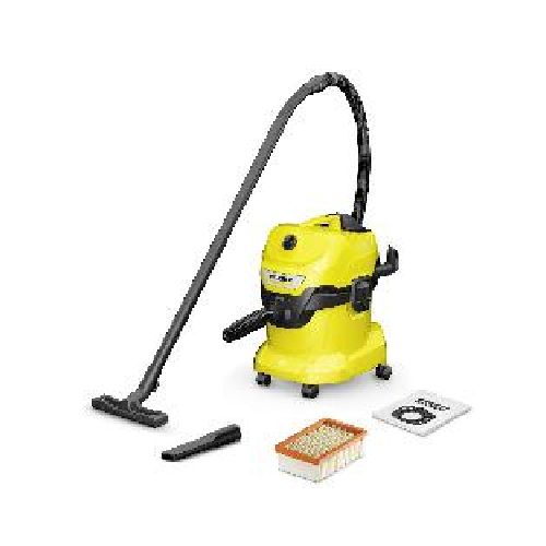 Aspiradora Karcher WD4 20 lt 1100 w polvo y agua color amarillo