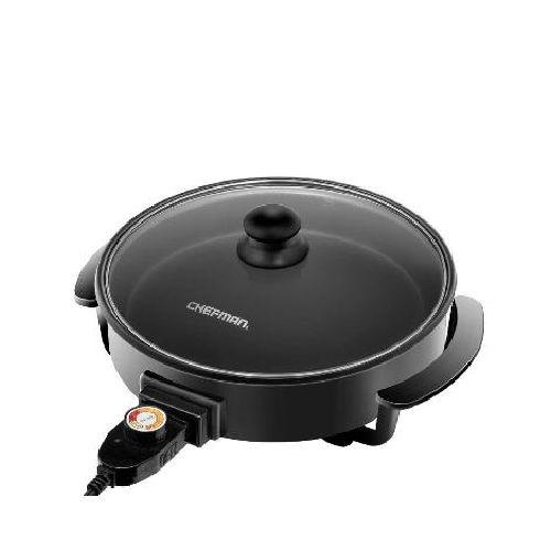 Sartén Chefman CHE-RJ0512RO-BK eléctrico color negro